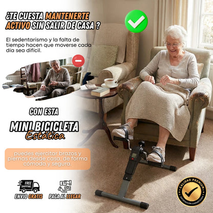 Mini Bicicleta Estática de Pedales - Ejercicio Cómodo en Casa - Imagen 2