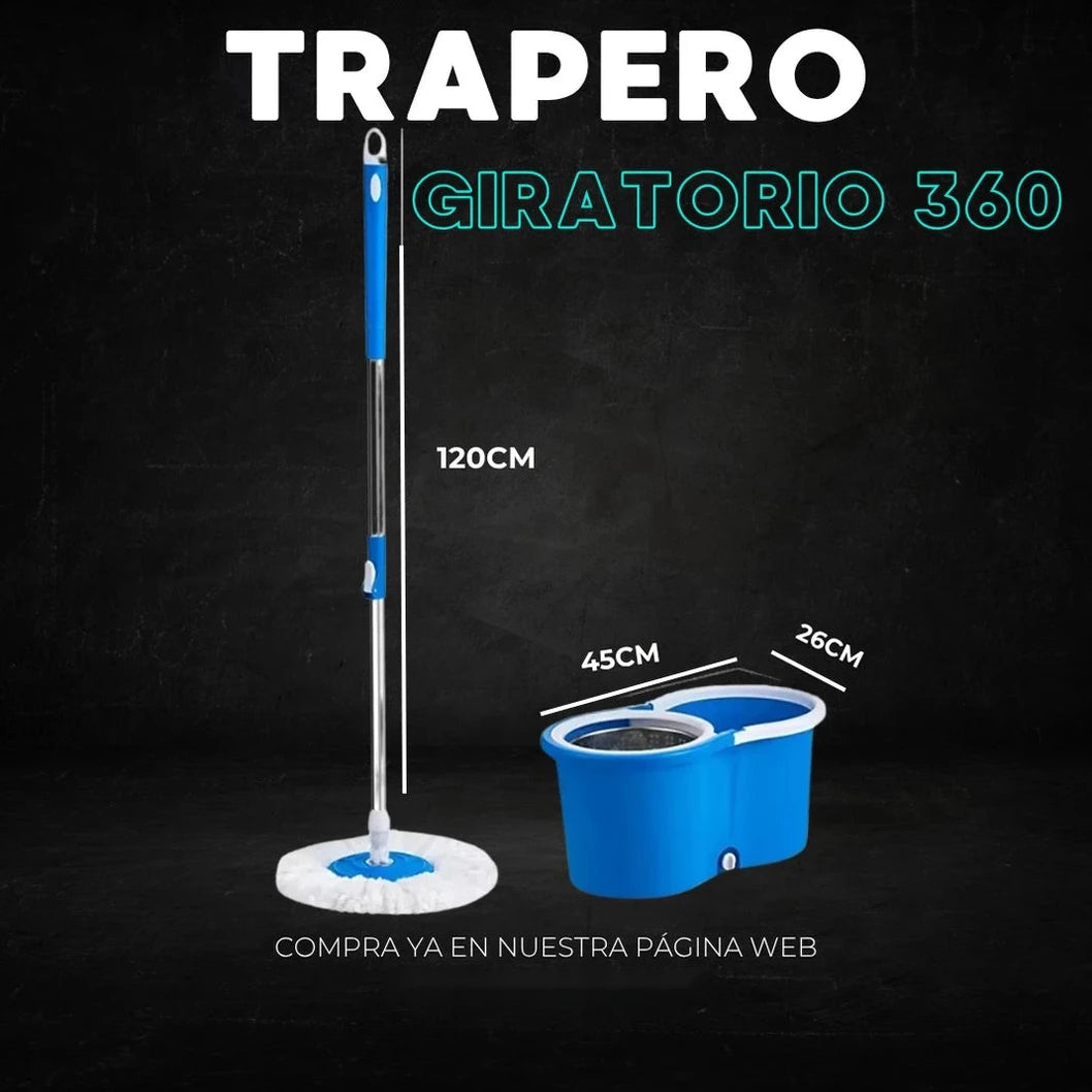 Trapeador Giratorio 360° con Balde - Imagen 7